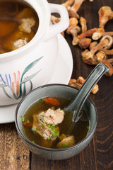 soup in a bowl