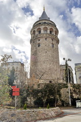 Fototapeta premium Galata tower in Istanbul, Turkey