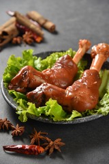 grilled chicken with vegetables