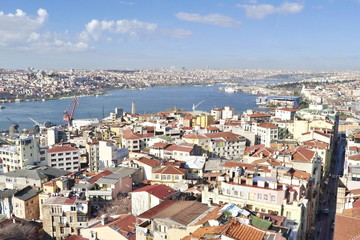 Fototapeta na wymiar Aerial view of Istanbul, Turkey