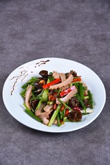salad on a plate