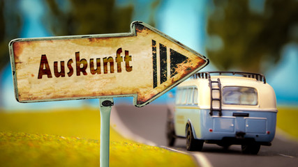 Schild 348 - Auskunft