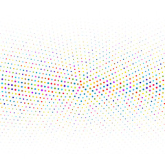 Background of  multicolored dots on white 