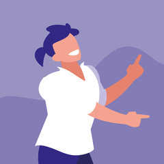 man dancing avatar character