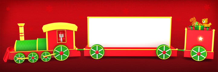 Christmas Train Banner
