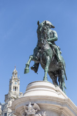 Obraz premium Estátua Equestre de Dom Pedro IV