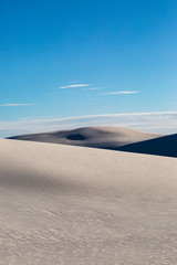 Fototapeta na wymiar Light and Shade at White Sands National Monument, New Mexico