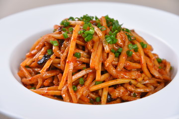 pasta with meat and vegetables