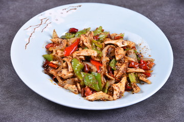 salad with chicken and vegetables