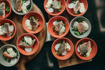 Smoked Salmon Canapes for Scandinavian Dinner Event at a Fancy Hotel