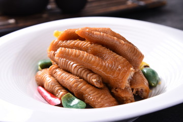 grilled sausages with potatoes and vegetables