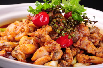 grilled chicken with vegetables