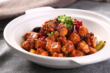 meatballs with tomato sauce in pan