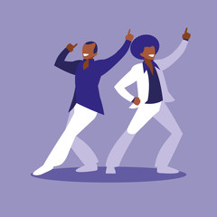 men dancing avatar character