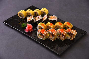 sushi on plate
