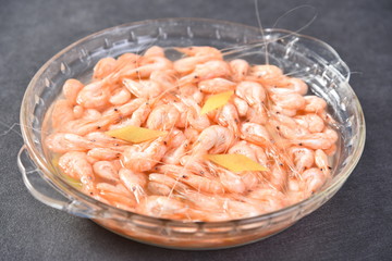 shrimps on a plate