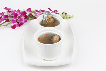 cup of tea with flowers