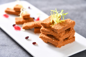 piece of chocolate cake