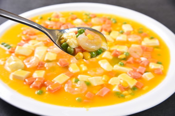 bowl of vegetable soup
