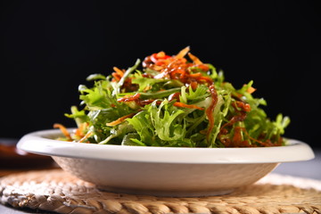fresh salad in a bowl