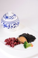 cake with cream and cherries