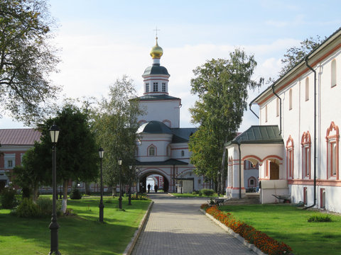 Russia. Valdai.  Assumption Cathedral of the Iversky monastery.