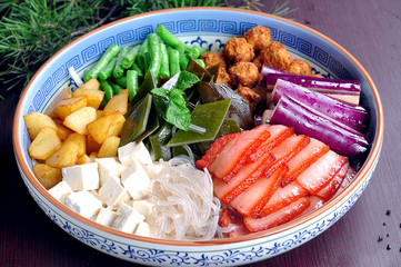 meat with vegetables