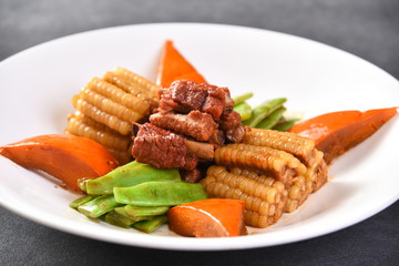 grilled chicken with vegetables