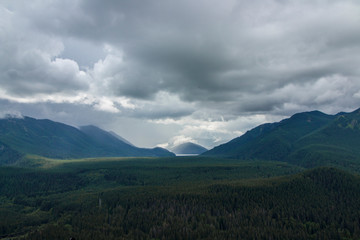 Fototapeta premium view of mountains