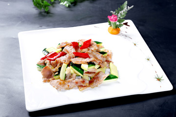 salad on a plate