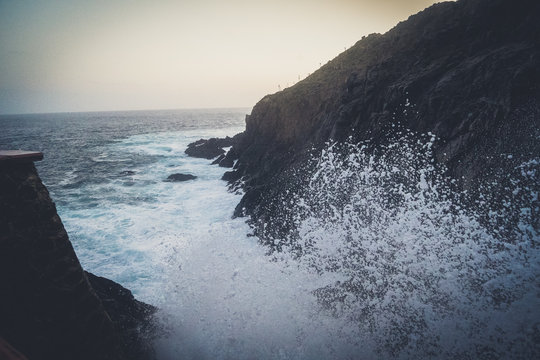 La Bufadora wave splash
