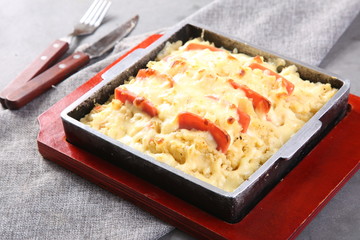 pizza with mushrooms and cheese