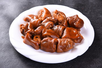 sausages on plate