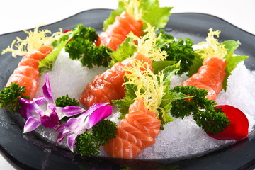 salad with salmon