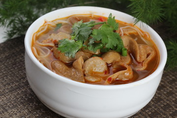 soup with meat and vegetables