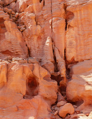 Coloured Canyon is a rock formation on Sinai peninsula. Sights of Nuweiba, Egypt.