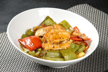 chicken with rice and vegetables