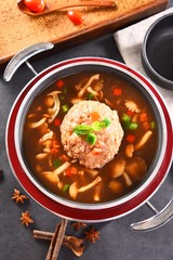 soup with meat and vegetables