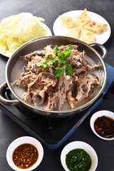 noodles with meat and vegetables