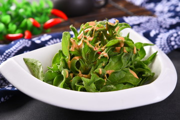 fresh salad in a bowl