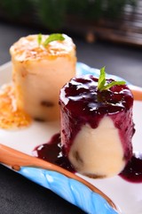 dessert with ice cream