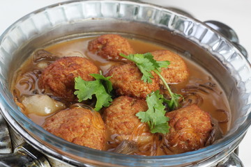 soup with meat and vegetables