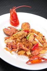 raw chicken meat with vegetables