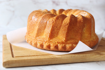 Homemade Kouglof cake