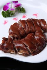 sausage with sauce