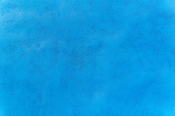 Blue color cement wall background for texture design