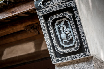 Architecture details of Chinese historic building