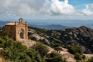 Fototapeta na wymiar Landscape view from Montserrat