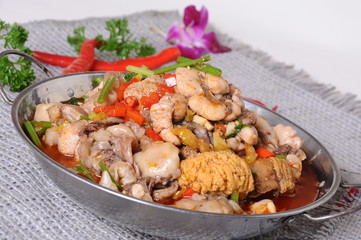 chicken with rice and vegetables