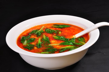 bowl of vegetable soup